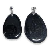 Tourmaline Noire - pendentif mini pierre plate