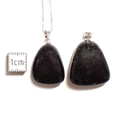 Obsidienne Noire - Pendentif pierre roulée