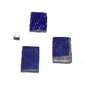 Lapis Lazuli d'Afghanistan - pierres plates carrée