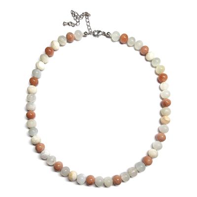 Pierre de Lune Mixte - Collier Boule