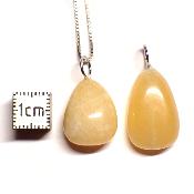 Calcite Orange - Pendentif pierre roulée