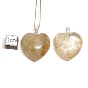 Citrine - Pendentif Coeur