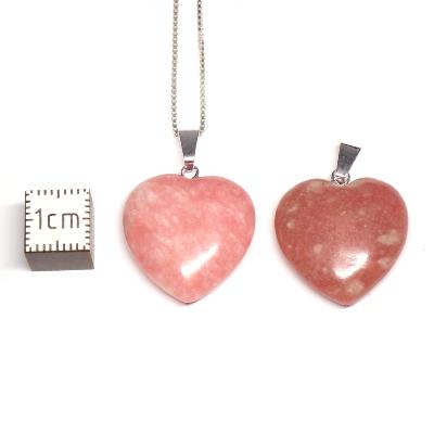 Thulite - Pendentif Coeur