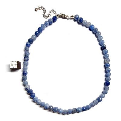 Aventurine Bleue - Collier pierre roulée