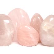 Quartz Rose - formes libres