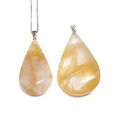 Quartz Hématoïde - Pendentif Goutte