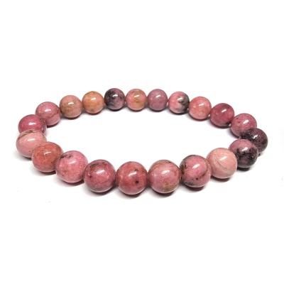 Rhodonite avec matrice  - Bracelet Boule