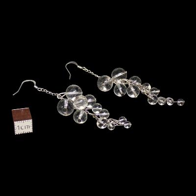 Cristal de Roche - Boucles d'oreilles en grappes