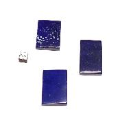 Lapis Lazuli d'Afghanistan - pierres plates carrée