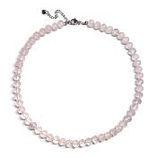 Quartz Rose - Collier Boule