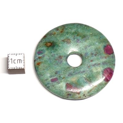 Rubis sur Fuchsite - Donut 5 cm Ø par 5 pièces