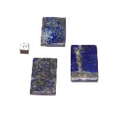 Lapis Lazuli d'Afghanistan - pierres plates carrée