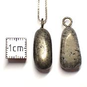 Pyrite - Pendentif pierre roulée