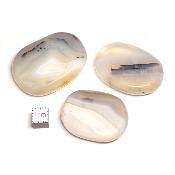 Agate Fougère - pierres plates de Madagascar