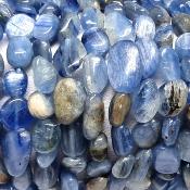Cyanite Bleue - Collier pierre roulée