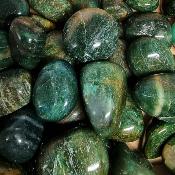 Fuchsite verte - pierre roulée