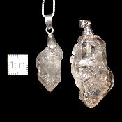 Cristal diamant herkimer - Pendentif pierre Brute