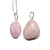 Kunzite - Pendentif pierre roulée