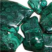 Malachite - pierre polie