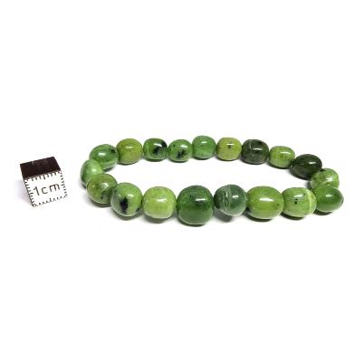 Jade du Canada - Bracelet pierre roulée