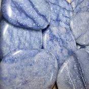 Aventurine bleue - pierres plates